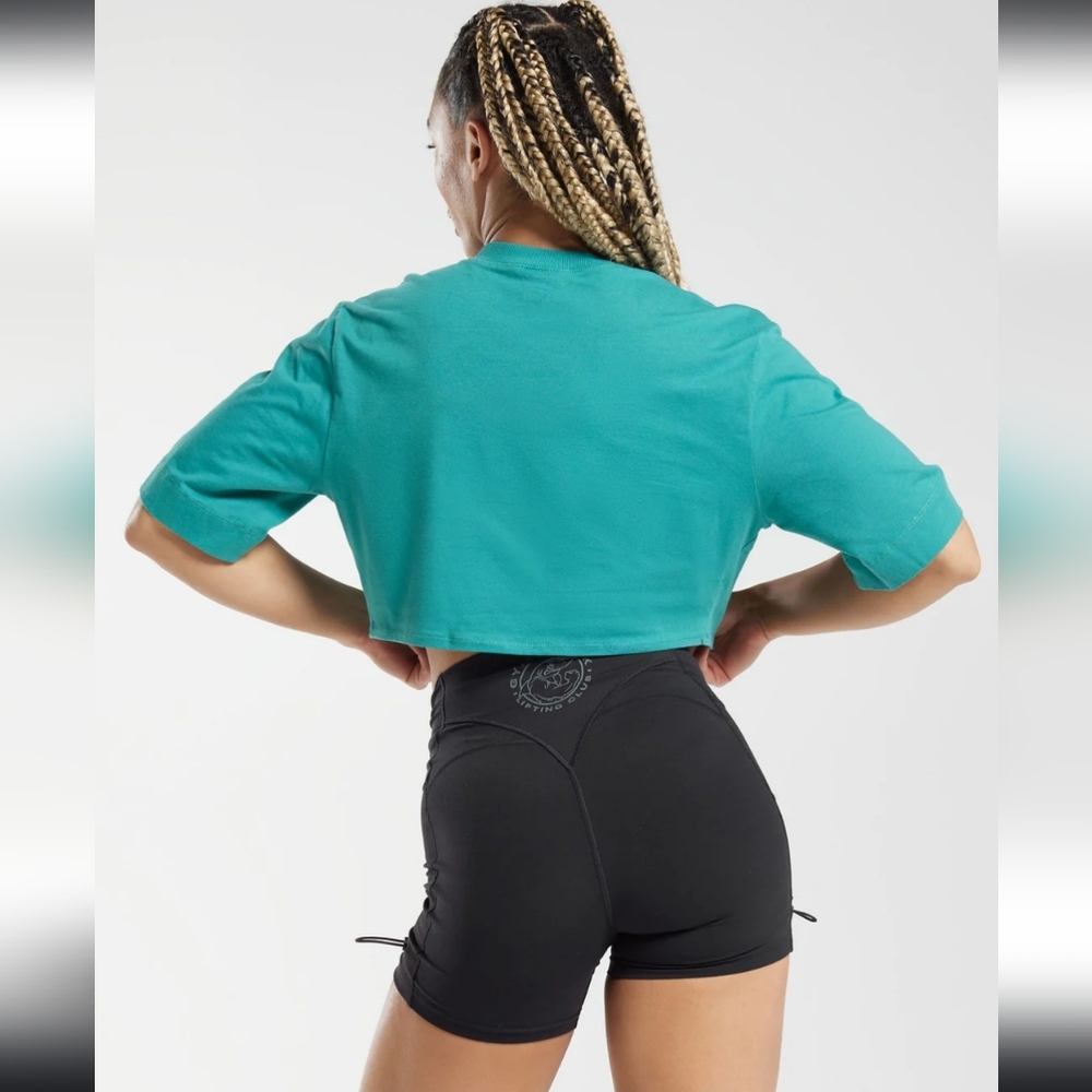 Gymshark - COTTON BOXY CROP TOP - Large - Picture 3 of 6